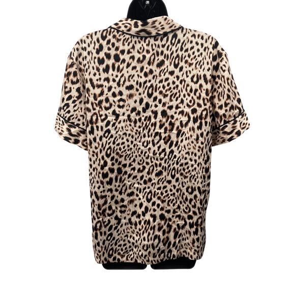 NWT Victoria’s Secret Satin Short Leopard Print Pajama Set Women's Size M - Picture 4 of 11